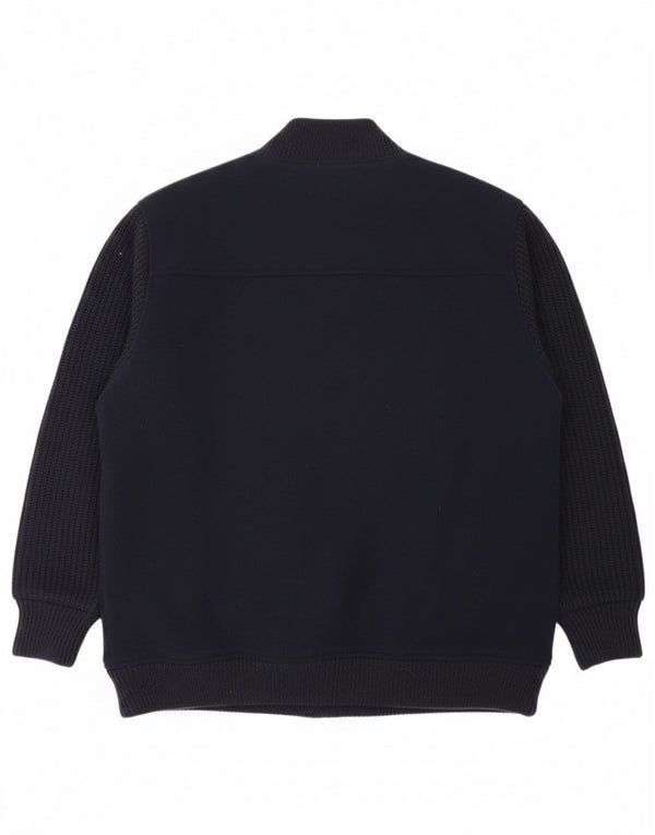 James Pringle Herre Loose Fit Fleecejakke UK 40 Large Navy Blue Polyester