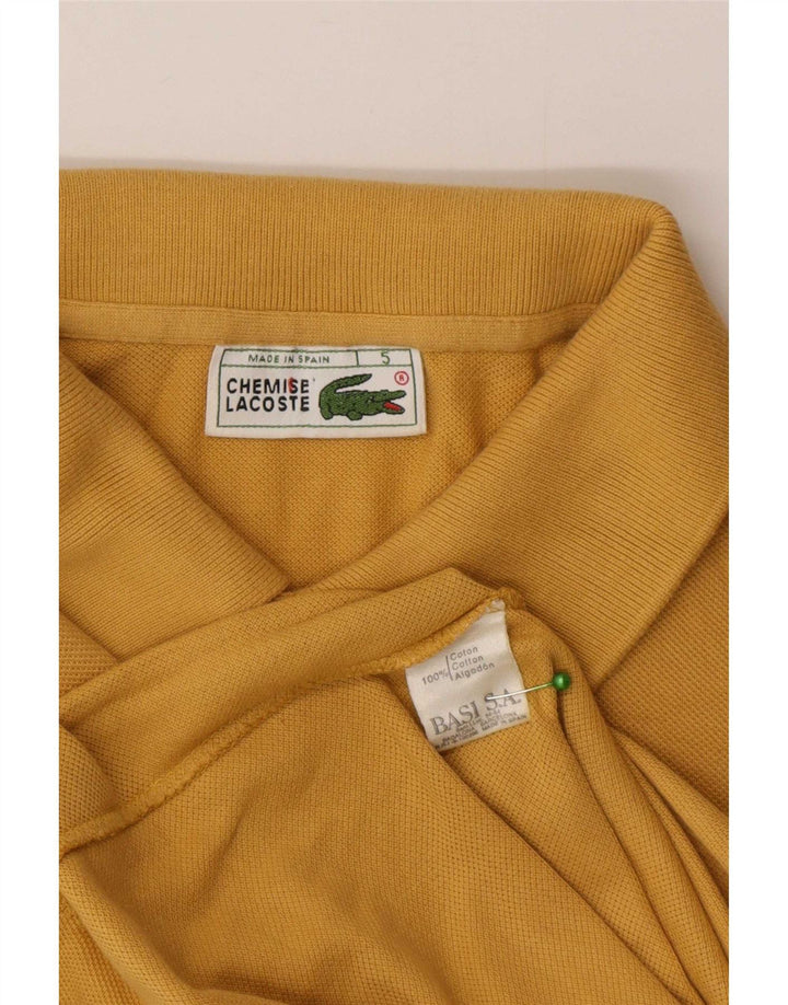 Lacoste Herre poloskjorte str. 5 Large Gul Bomuld