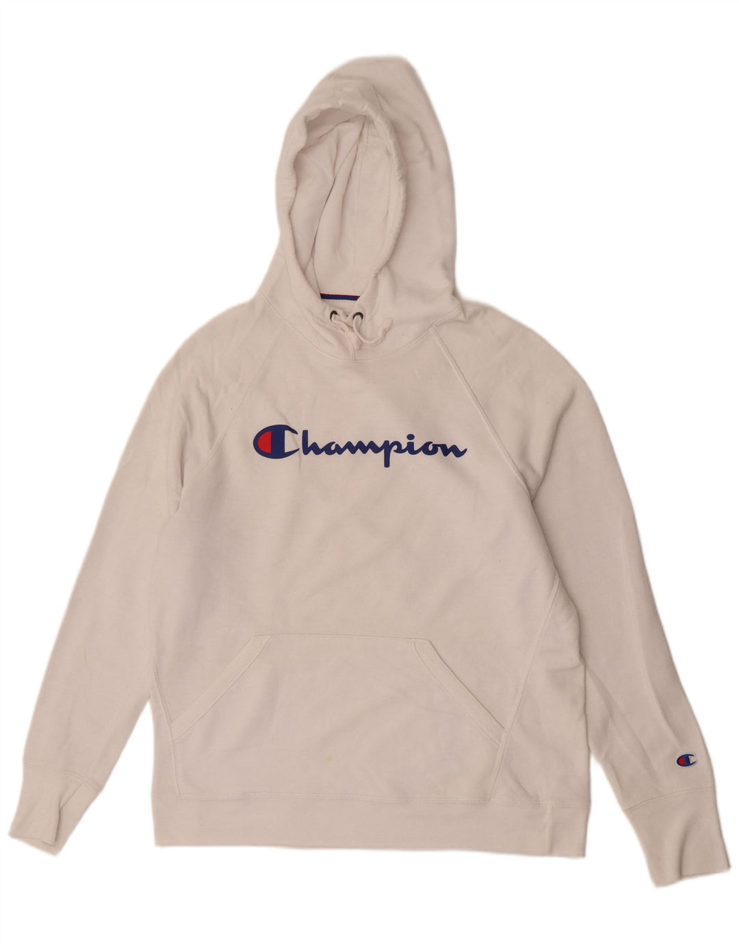 Champion Herre grafisk hættetrøje Jumper Large White Polyester