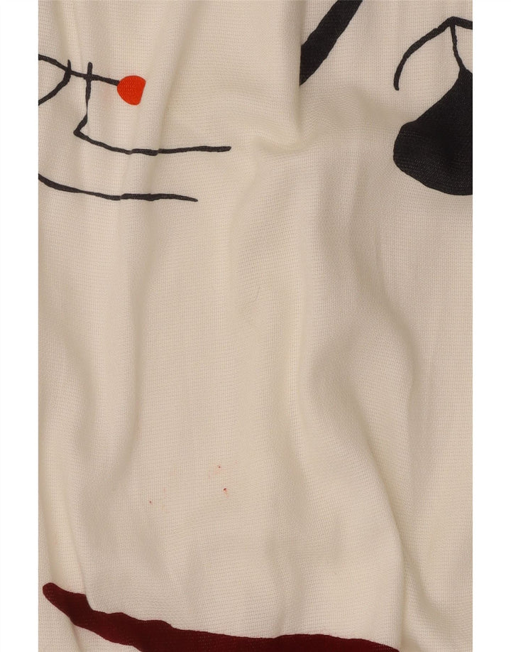Tera Bora Graphic Maxi Dress til kvinder UK 12 Medium White