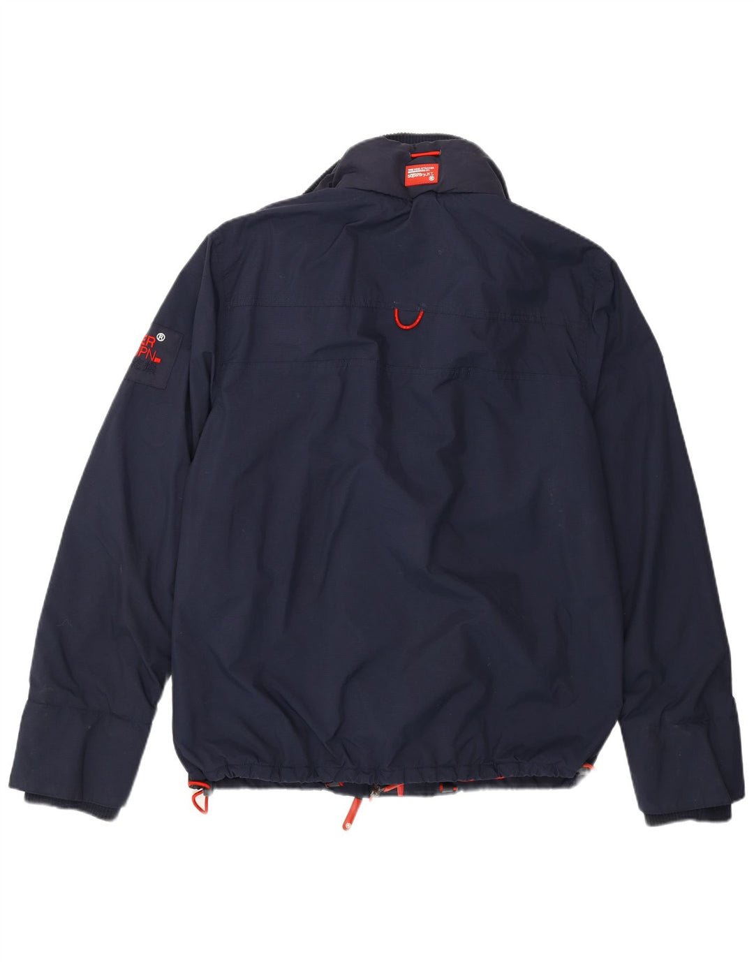 SUPERDRY Dame Windbreaker Jacket UK 18 XL Navy Blue Nylon