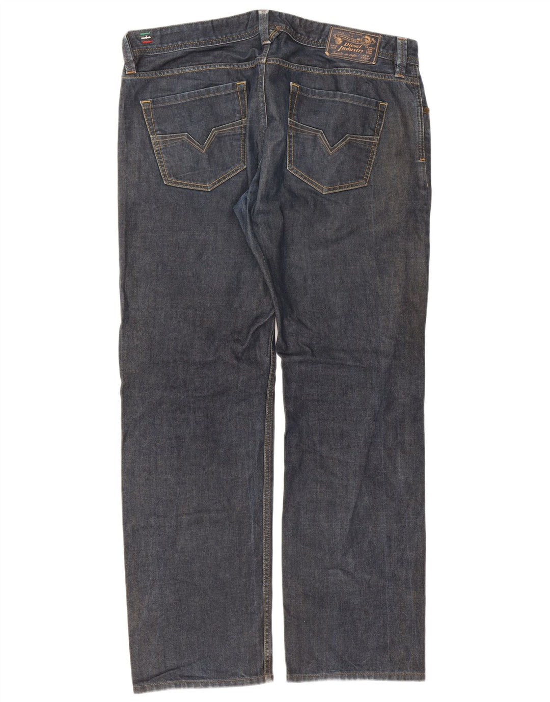 Diesel Herre Larkee Regular Straight Jeans W38 L32 Blå Bomuld