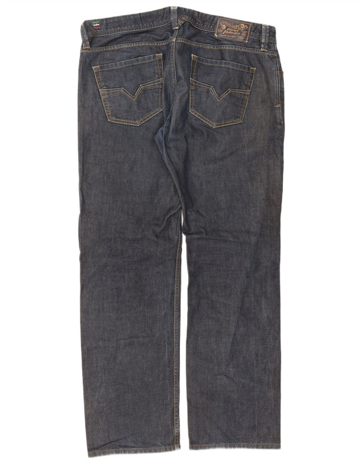 Diesel Herre Larkee Regular Straight Jeans W38 L32 Blå Bomuld