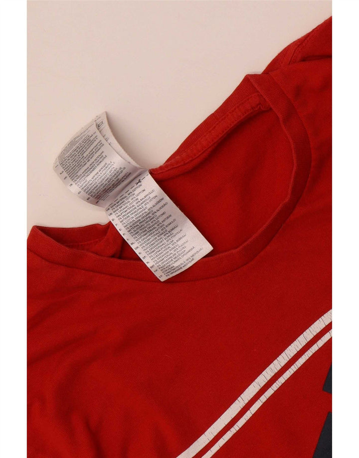 Adidas Herre grafisk T-shirt top lille rød bomuld
