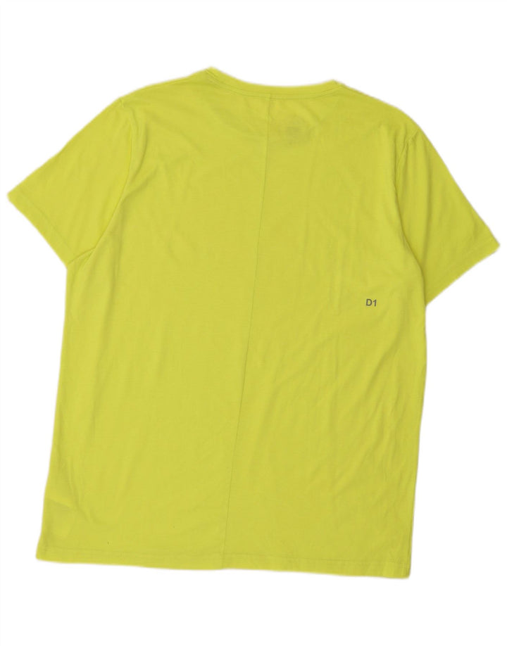 Asics Herre Grafisk T-Shirt Top XL Grøn Polyester