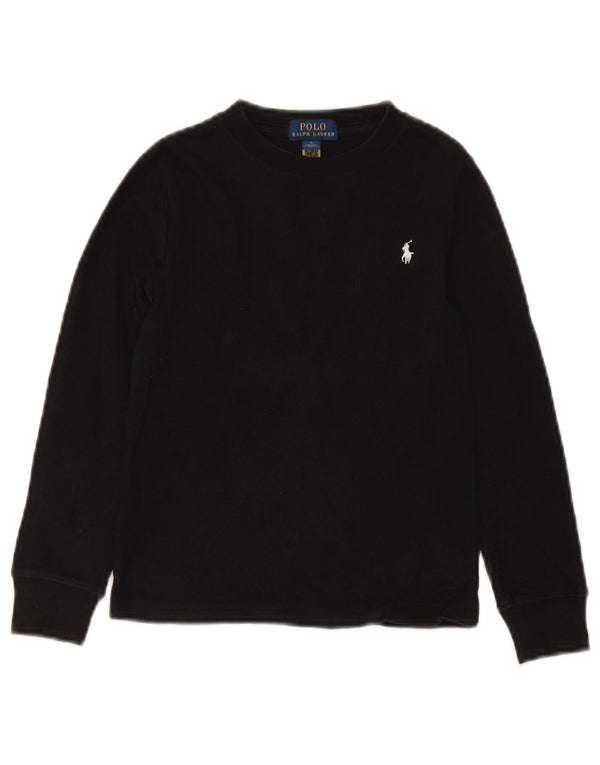 Polo Ralph Lauren drenge sweater med rund hals 4-5 år sort bomuld