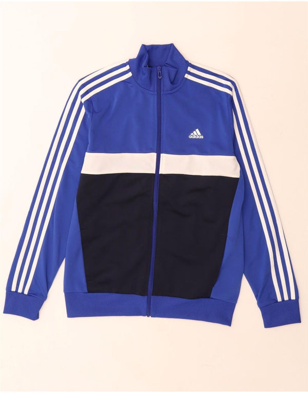 Adidas Træningsdragt Topjakke til drenge 13-14 år Blå Colourblock Polyester