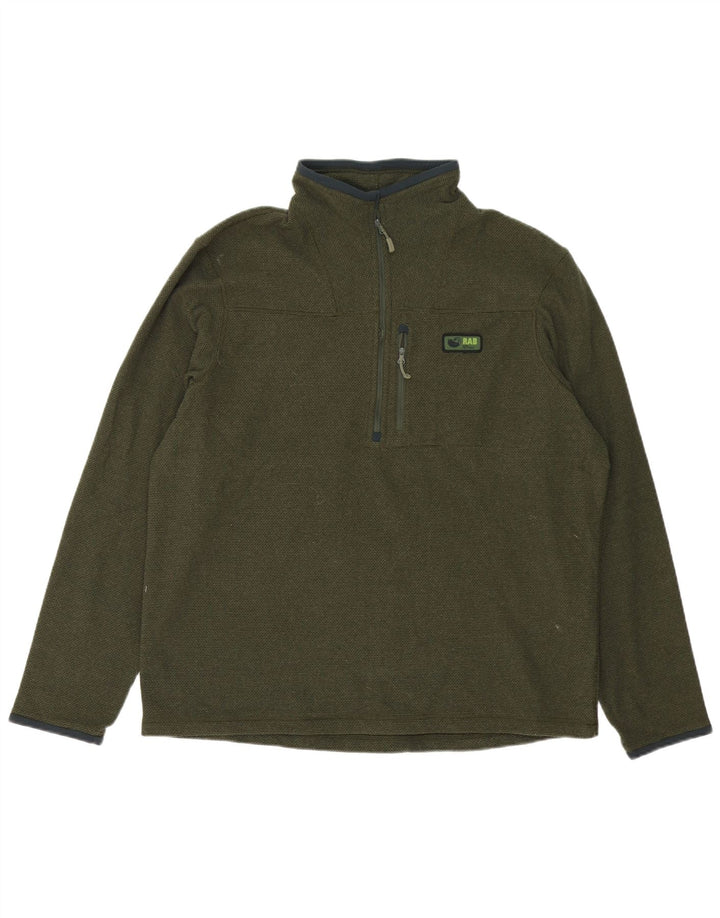 Rab Sweatshirt med lynlås til mænd XL grøn polyester