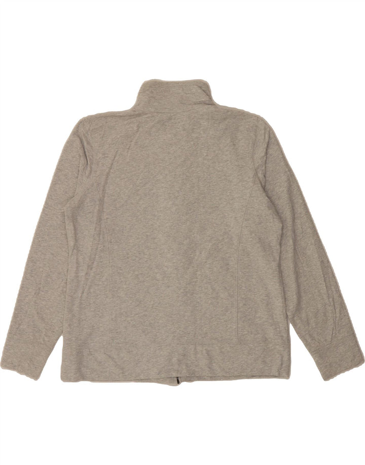 L.L.BEAN Womens Tracksuit Top Jacket UK 16 Large Grey Cotton Vintage L.L.Bean and Second-Hand L.L.Bean from Messina Hembry 
