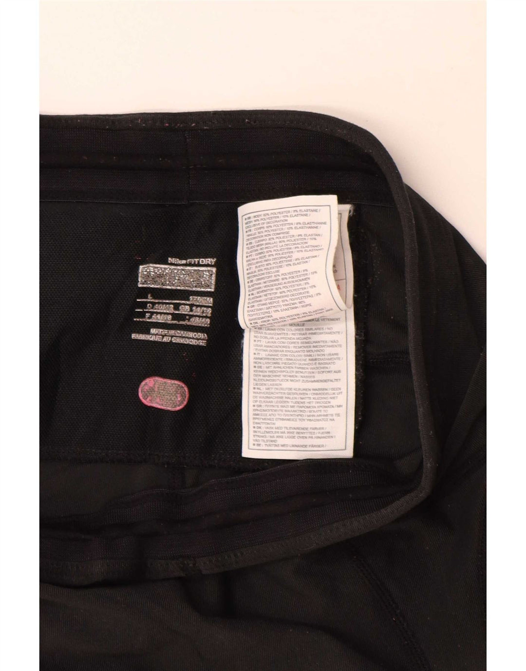 Nike Dame Leggings UK 14/16 Large Black Polyester