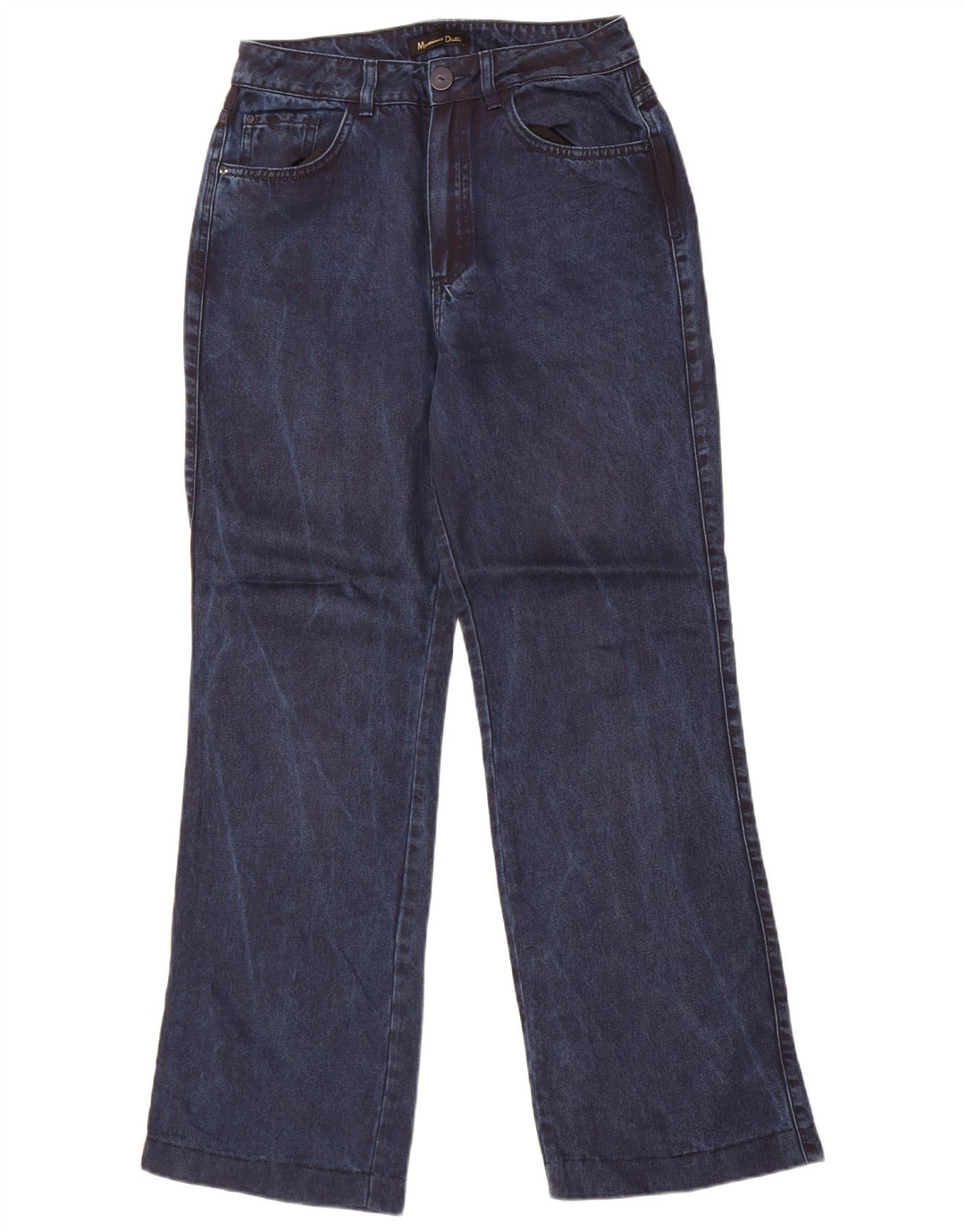 Massimo Dutti Dame Bootcut Jeans EU 36 XS W26 L29 Navy Blue Lyocell