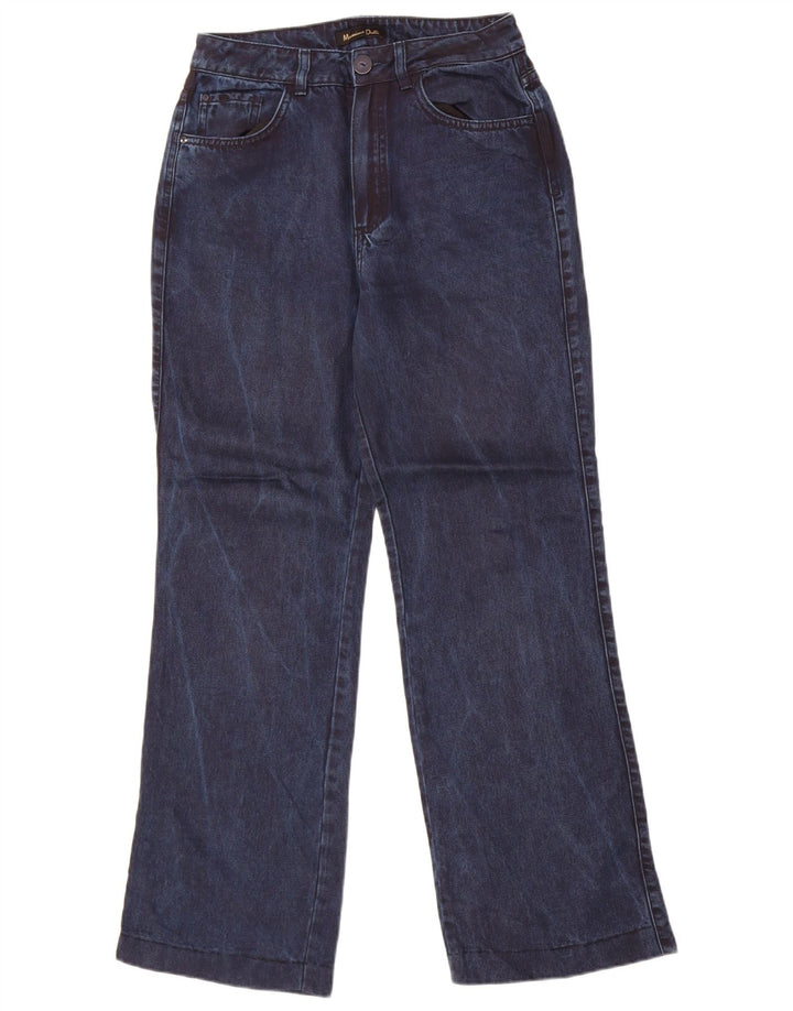 Massimo Dutti Dame Bootcut Jeans EU 36 XS W26 L29 Navy Blue Lyocell
