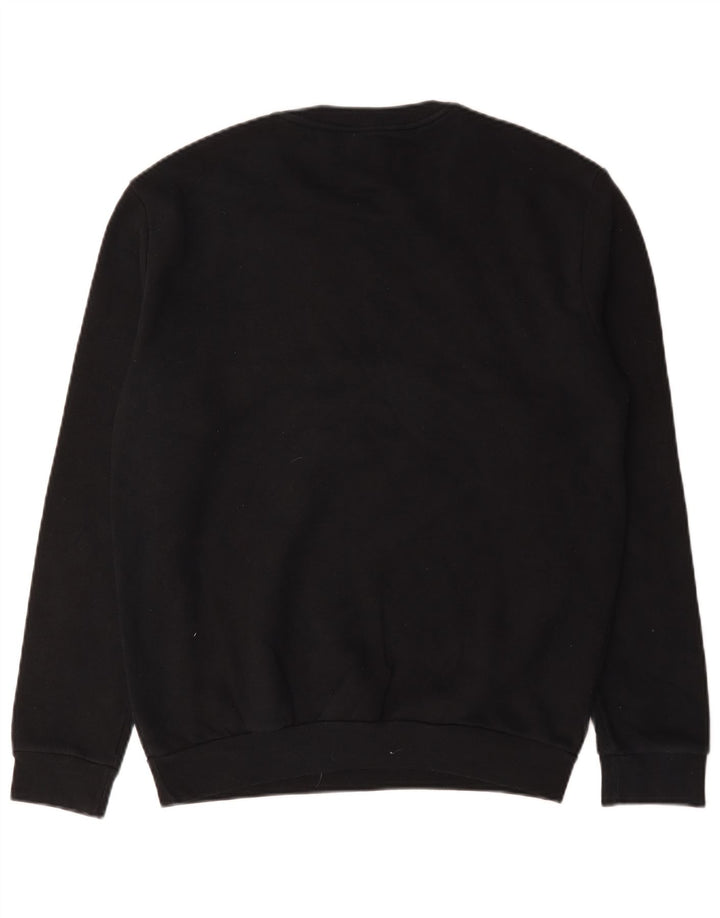 Zara Herre Grafisk Sweatshirt Jumper Stor Sort Bomuld