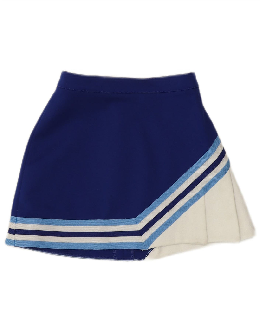 Varsity tennisnederdel til kvinder UK 8 Small Blue Colourblock Polyester