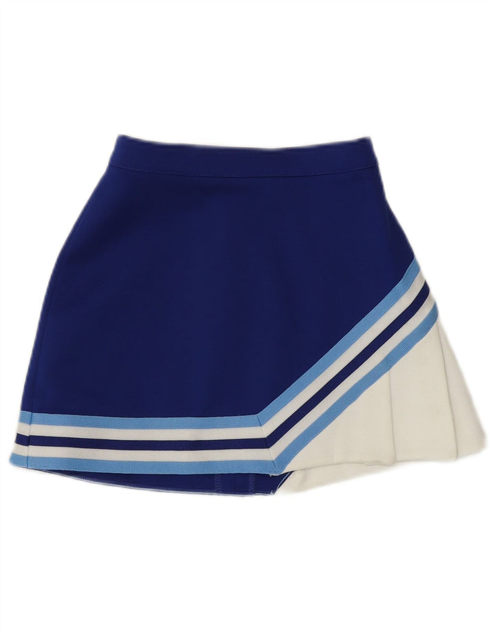 Varsity tennisnederdel til kvinder UK 8 Small Blue Colourblock Polyester