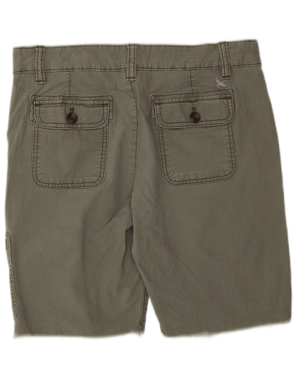 Eddie Bauer Dame Cargo Shorts US 6 Medium W30 Khaki Bomuld