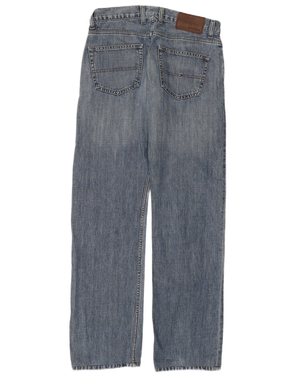 TOMMY HILFIGER Mens Straight Jeans W32 L34 Blue Cotton