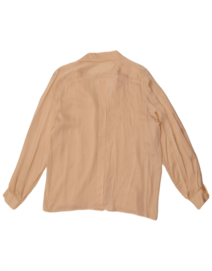 Vintage dameskjorte bluse UK 14 Large Beige