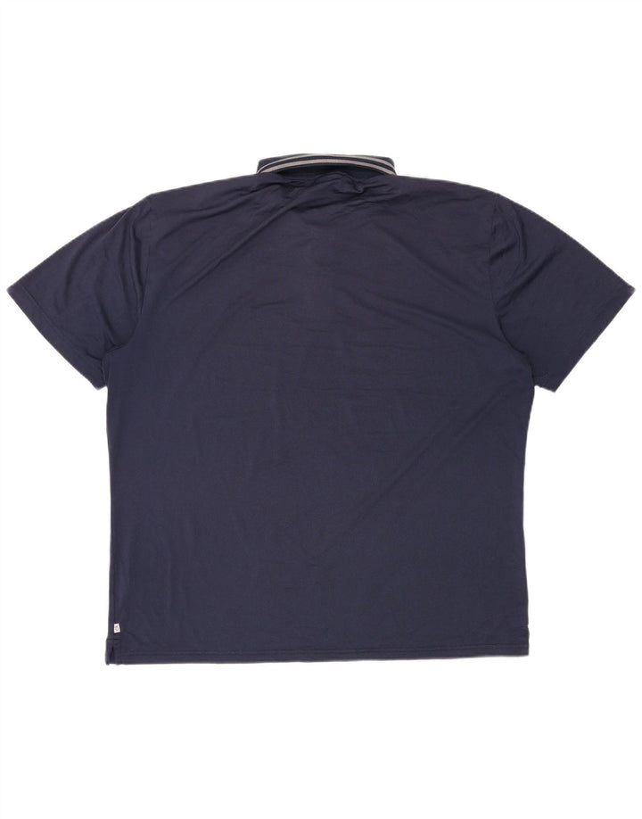 CALVIN KLEIN Herre golf polo shirt XL marineblå polyester