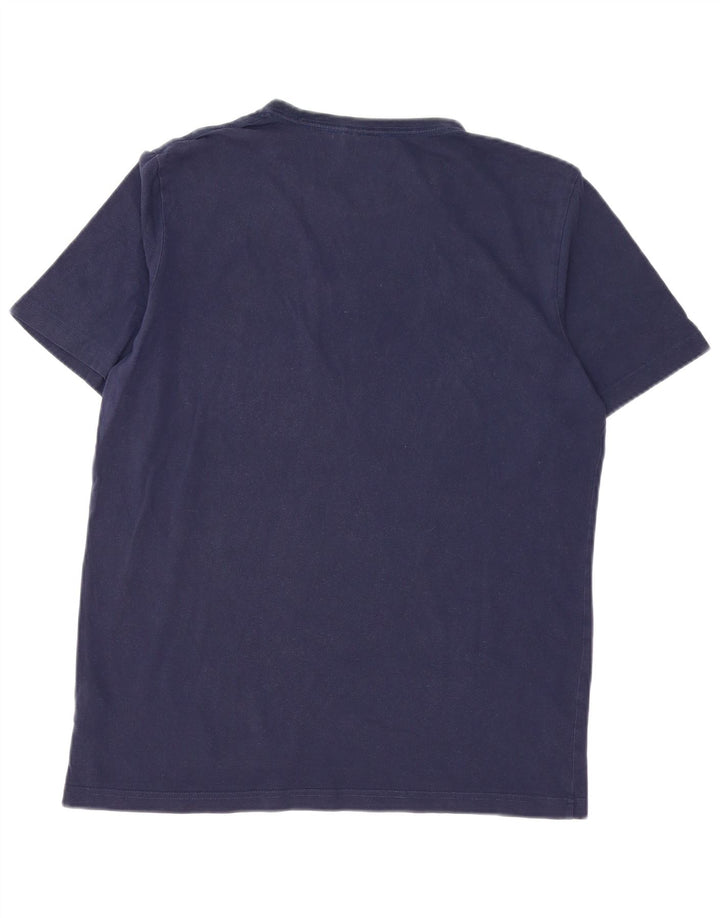 Puma Herre T-Shirt Top Stor Marineblå Bomuld