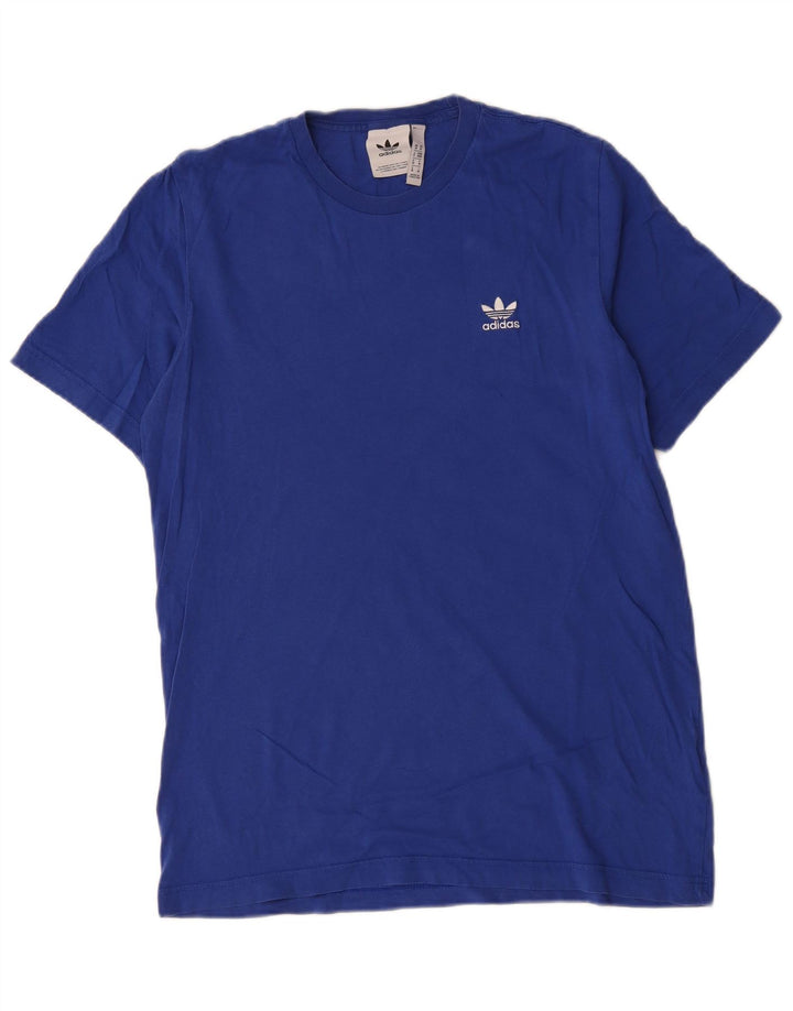 Adidas herre T-shirt top mellem marineblå bomuld