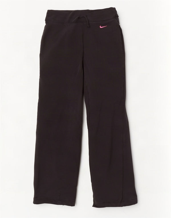 Nike Dame Dri Fit Træningsdragt Bukser UK 10 Small Black Bomuld
