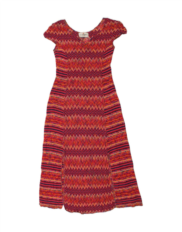 ST. GERMAIN Womens Short Sleeves UK 10 Small Red Striped Vintage St. Germain and Second-Hand St. Germain from Messina Hembry 