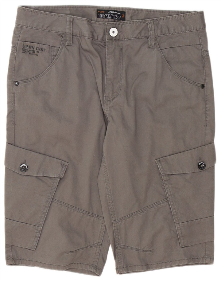 Angelo Litrico Herre Cargo Shorts W34 Large Grå Bomuld