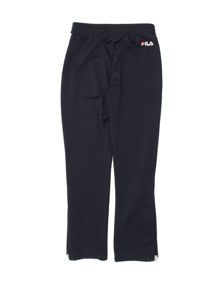 FILA Mens Graphic Tracksuit Trousers XS  Navy Blue Polyester Vintage Fila and Second-Hand Fila from Messina Hembry 