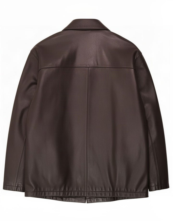 Barnardo Herre Læderjakke UK 38 Medium Sort