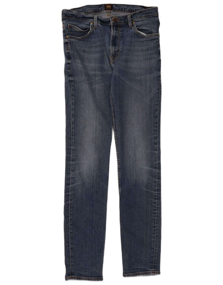LEE Herre Rider Slim Jeans W34 L33 Blå
