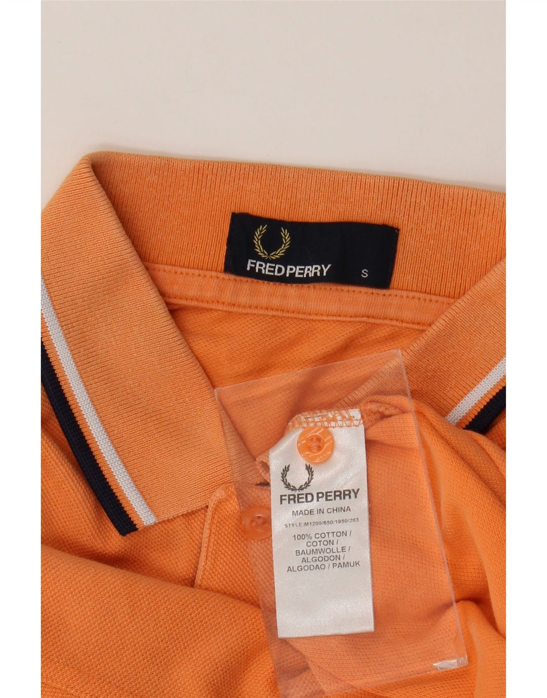 FRED PERRY Poloshirt til mænd Lille orange bomuld