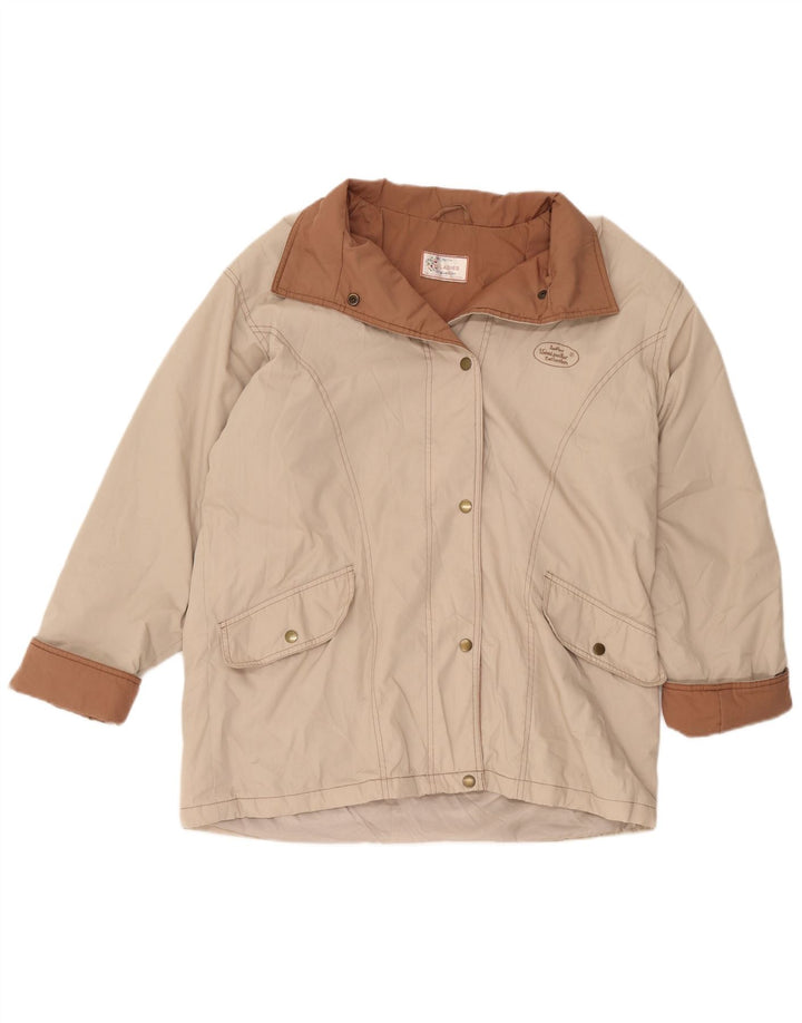 Woodpecker Dame Windbreaker Jacket UK 10/12 Small Beige Colourblock