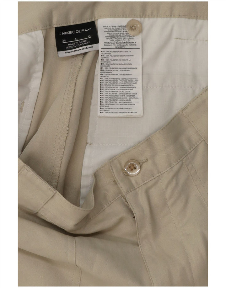 Nike Chino Shorts til mænd W34 Large Beige Polyester