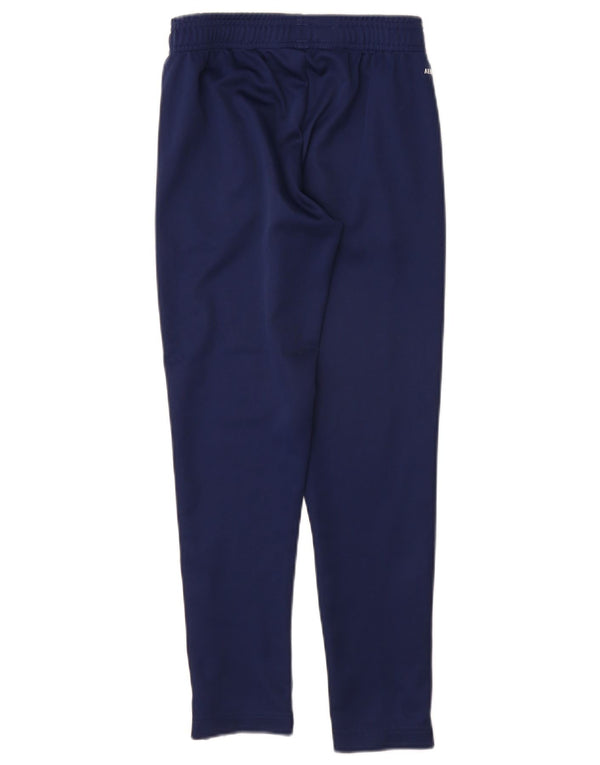Adidas Boys Aeroready Tracksuit Bukser 9-10 år Navy Blue Polyester