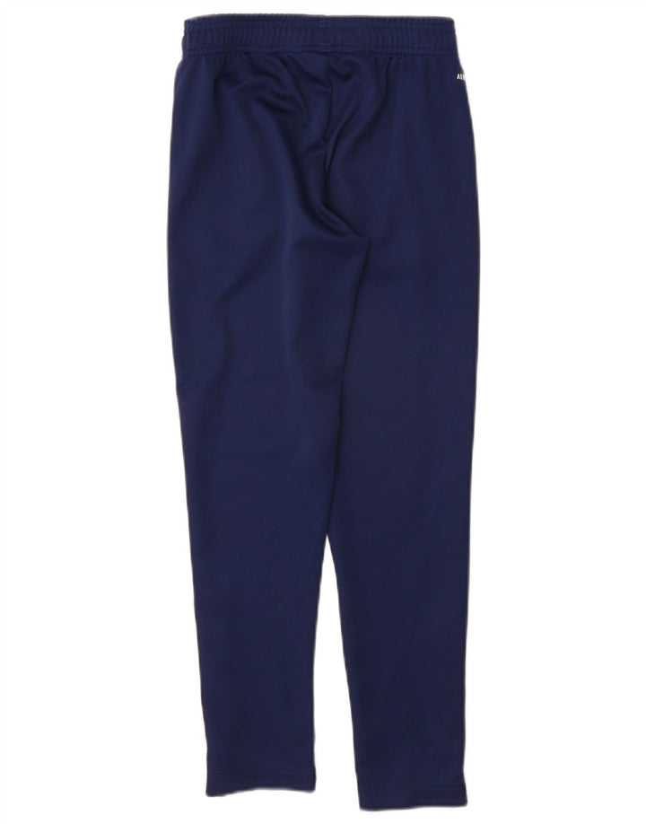 Adidas Boys Aeroready Tracksuit Bukser 9-10 år Navy Blue Polyester