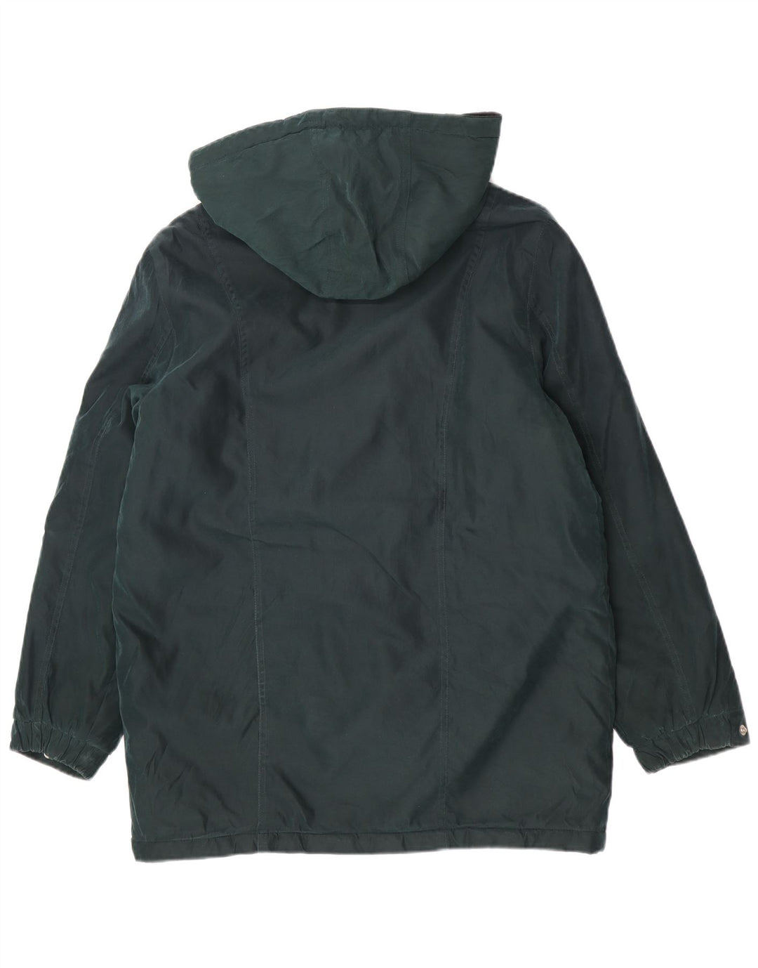 London Fog Dame Hætte Oversized Parka Jacket UK 12 Medium Green