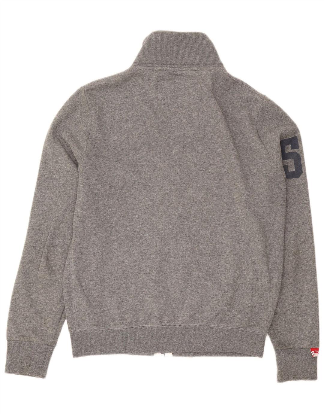 Superdry Grafisk træningsdragt jakke til mænd mellemgrå flækket bomuld