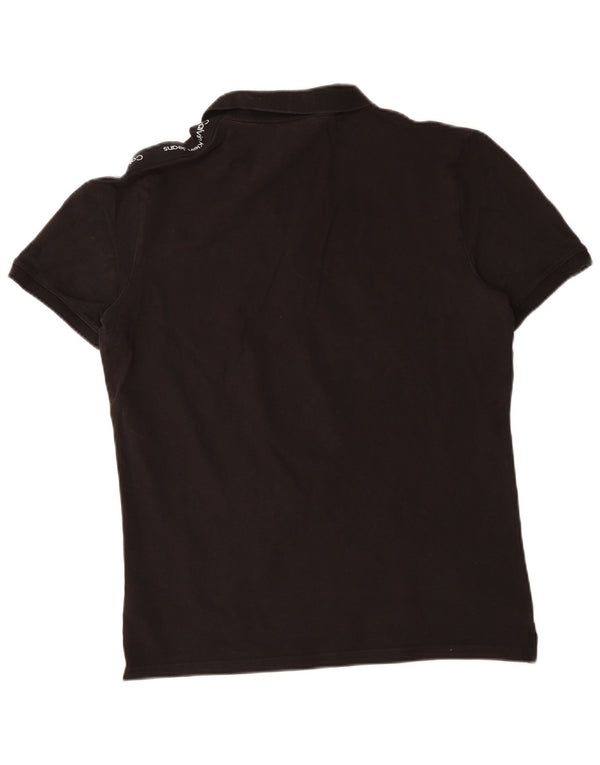 Calvin Klein Jeans Herre Grafisk Slim Fit Polo Shirt XL Sort Bomuld