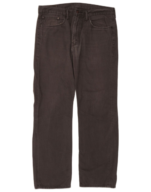 Levi's Herre 505 Straight Jeans W36 L32 Grå Bomuld