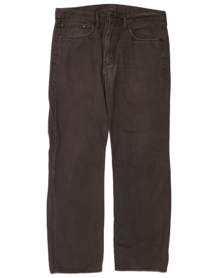Levi's Herre 505 Straight Jeans W36 L32 Grå Bomuld