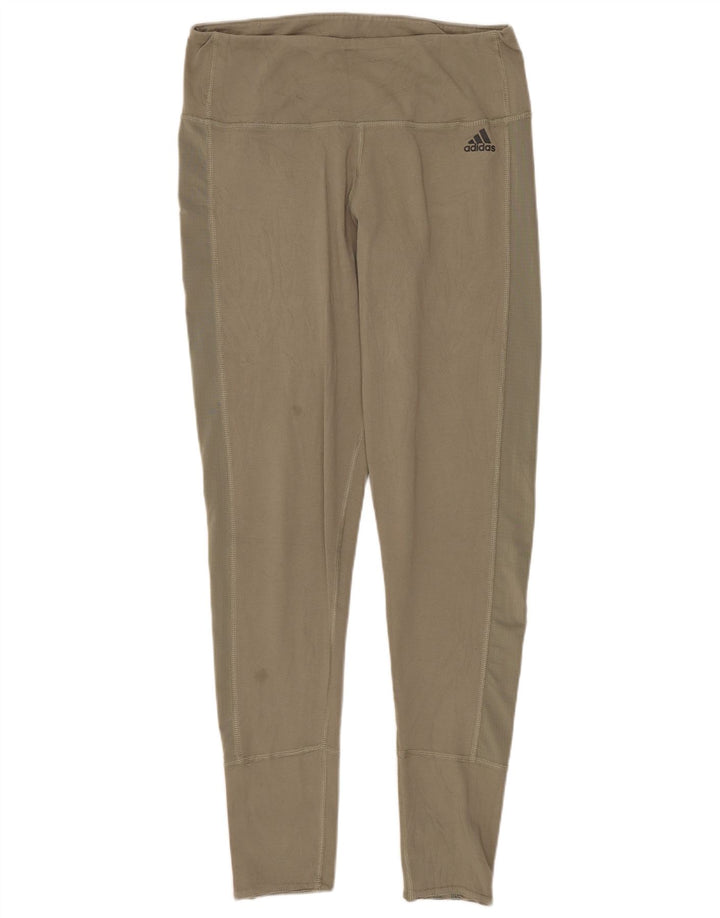 Adidas Dame Climacool Leggings UK 12/14 Medium Khaki