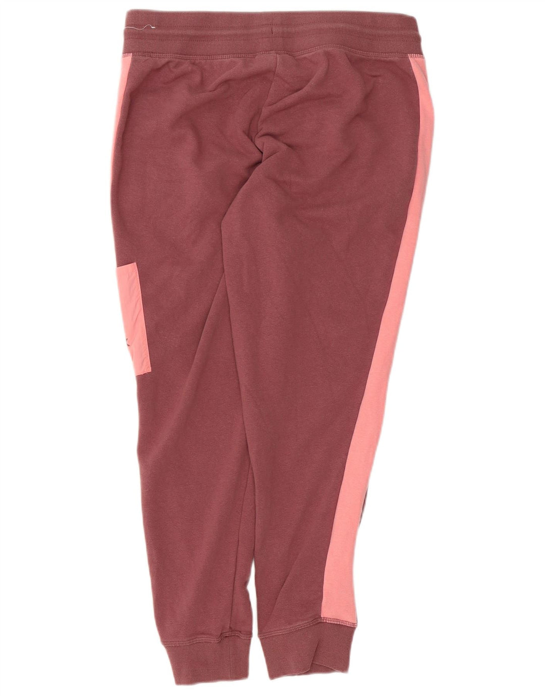 Reebok Dame træningsdragt Bukser Joggers UK 14 Medium Rød Bomuld