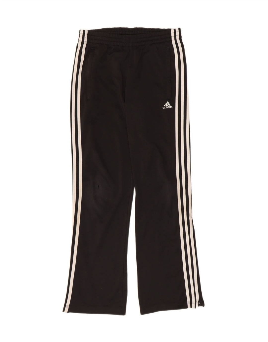 ADIDAS Boys Tracksuit Trousers 13-14 Years  Black Polyester Vintage Adidas and Second-Hand Adidas from Messina Hembry 