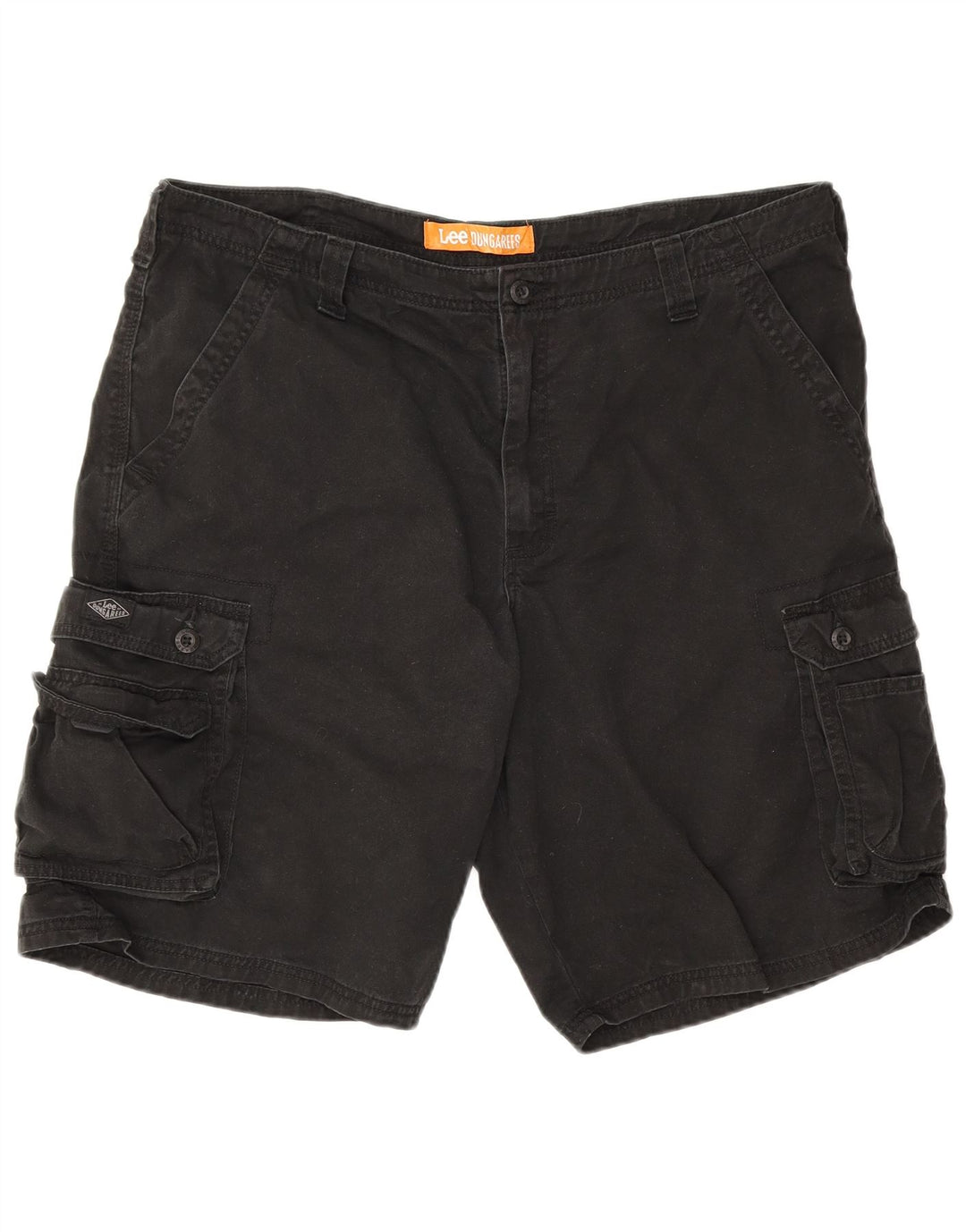 Lee Herre Dungarees Cargo Shorts W38 XL Sort Bomuld