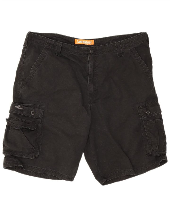 Lee Herre Dungarees Cargo Shorts W38 XL Sort Bomuld