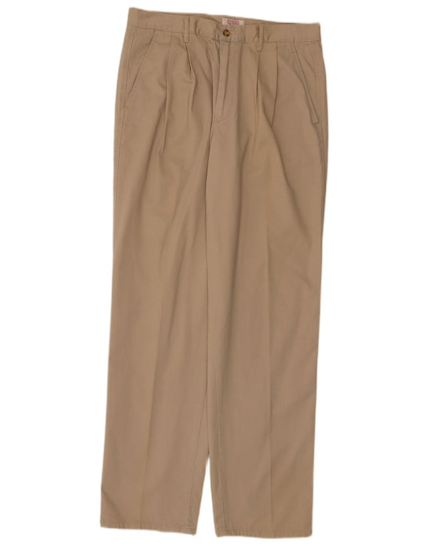 Stefanel Herre Pegged Chino Bukser IT 50 Large W36 L33 Beige Bomuld