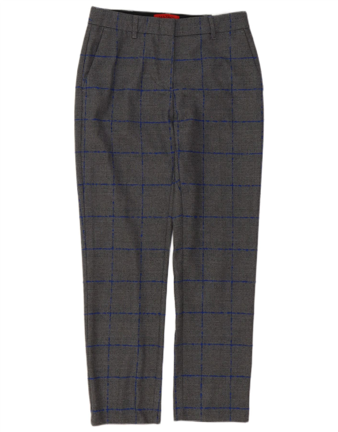 Max & Co. Chinobukser til kvinder UK 8 Small W28 L27 Grå Houndstooth
