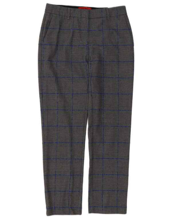 Max & Co. Chinobukser til kvinder UK 8 Small W28 L27 Grå Houndstooth