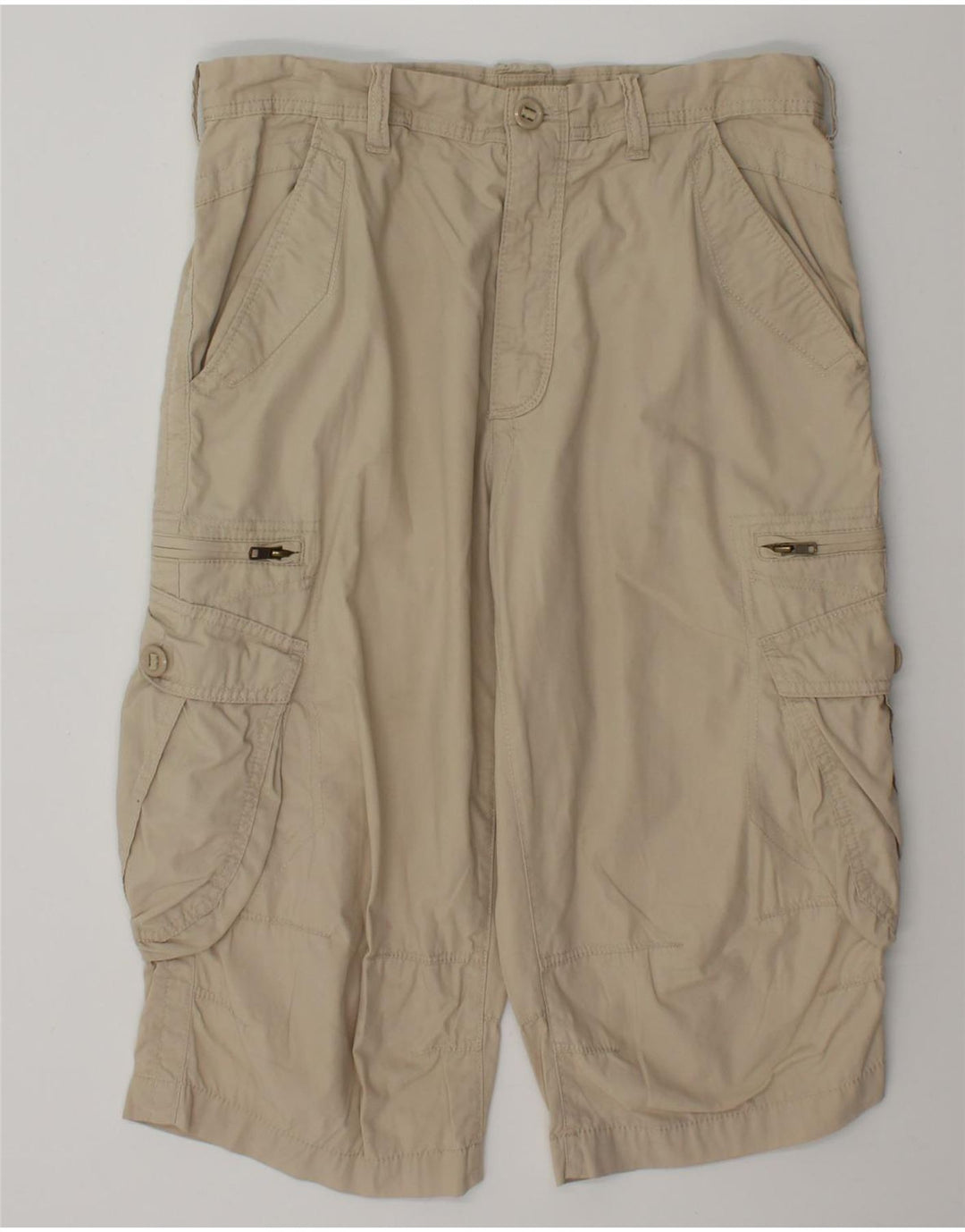 Marks & Spencer Herre Cargo Bermuda Shorts W34 Large Beige Bomuld
